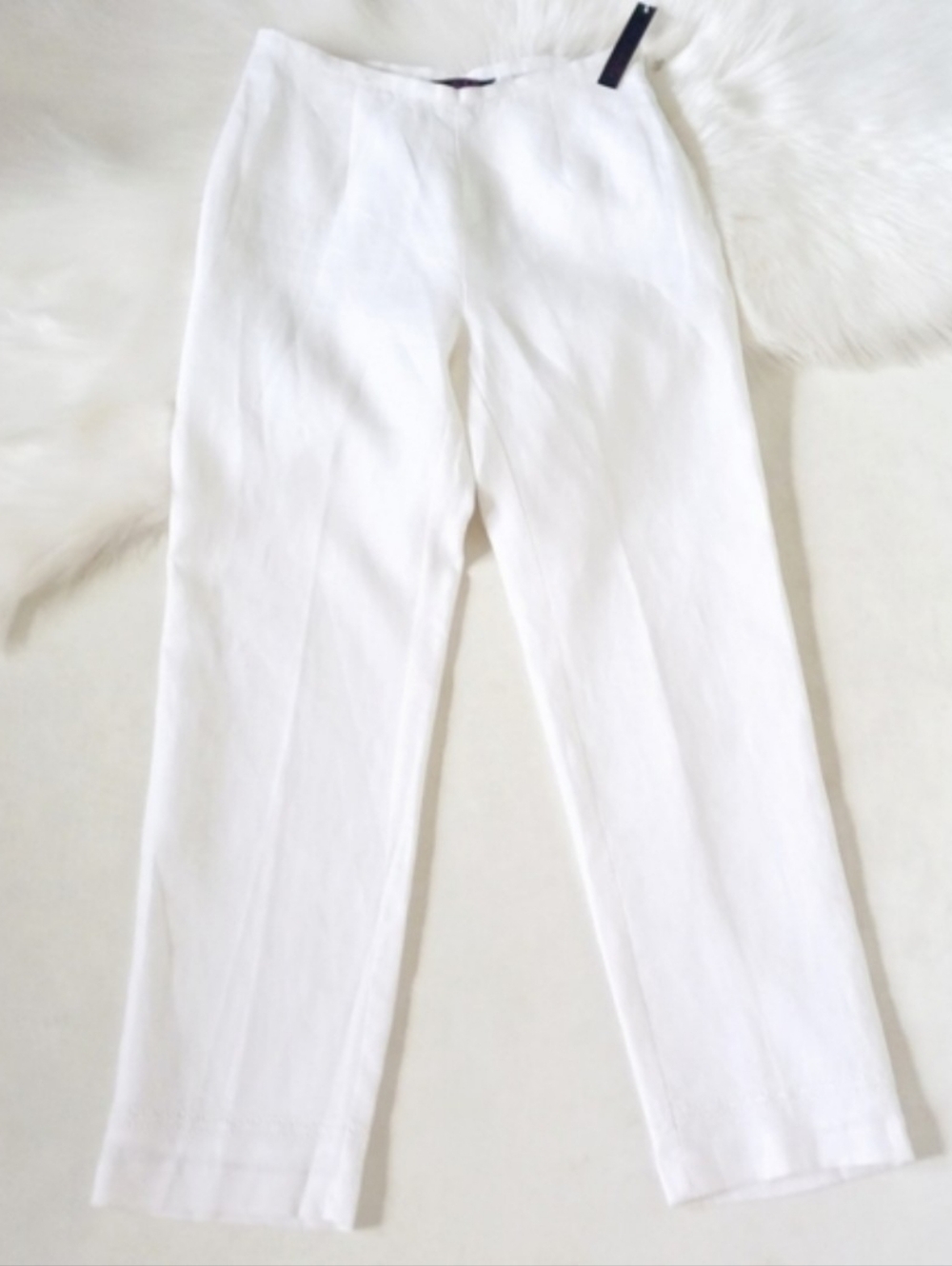 Vintage Straight Leg Women's Pants in White